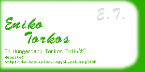 eniko torkos business card